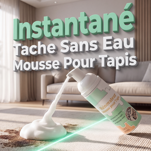 ✨ Mousse Détachante Sans Eau pour Tapis avec Serviette 🧹