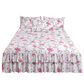 🛏️ 50% DE RÉDUCTION! 🌷 Cache-Sommier 3 Pièces à Fleurs et Volants – Coton haute densité, 5 tailles & jupes – Parfait pour une chambre romantique ✨