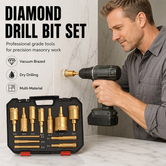 ⏳🔥OFFRE LIMITÉE -50% ! ⏰Kit de 12 Scies-Cloches Diamantées à Sec pour Carrelage (6-35mm)