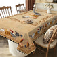 🎉 SOLDES 2026 : -50 % ! 🐓 Nappe à motif de poulet style ferme vintage – Impressions HD qui restent éclatantes, bords festonnés pour plus de charme ! ✨