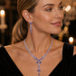 🦋 50% DE RÉDUCTION! 💜 Parure Papillon Cuivre & Strass – Collier 31+10 cm & boucles 6 cm – Élégance légère et raffinée pour tous les jours ✨