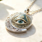 📢📢 -50% !! ⏰👁️ Collier pendentif vintage à l'œil omniscient – Motif travaillé, en alliage de zinc léger et style polyvalent ✨