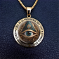 📢📢 -50% !! ⏰👁️ Collier pendentif vintage à l'œil omniscient – Motif travaillé, en alliage de zinc léger et style polyvalent ✨