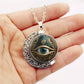 📢📢 -50% !! ⏰👁️ Collier pendentif vintage à l'œil omniscient – Motif travaillé, en alliage de zinc léger et style polyvalent ✨