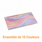 🌈 Craie temporaire pour cheveux – Couleur éclatante en quelques secondes, finition nacrée – Formule sûre et non toxique – Coffret de 12 teintes – Idéal pour fêtes et événements 🎉✨