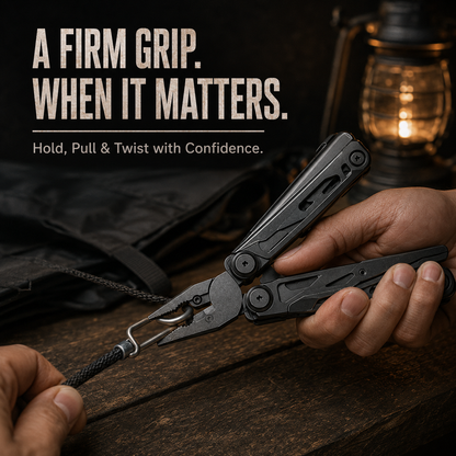 ⚡🛠️ -50% ! 🔧 Pince Multifonction Pliable – Acier Inoxydable 3Cr13, Ciseaux Intégrés & Pochette Incluse.