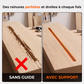 Outil de guidage de support de rainurage pour défonceuse à bois en alliage d'aluminium