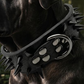 Collier pour chien en simili-cuir à pointes