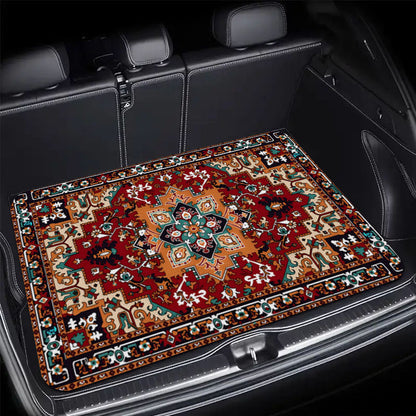🚗 50% DE RÉDUCTION !🌟Tapis de Coffre de Voiture Universel – Velours Cristal & Dessous Antidérapant🛡️