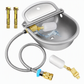 🐄 Abreuvoir Automatique en Acier Inoxydable 304 avec Flotteur et Orifice de Vidange pour Bétail, Chevaux, Moutons et Chiens 🤖