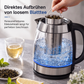 ⚡ OFFRE FLASH -50% ☕ Bouilloire Électrique en Verre 2L — Arrêt Auto, Protection Anti-Surchauffe, Filtre à Thé