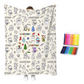 🎨 PROMO LIMITÉE 50% DE RÉDUCTION ! ✨ Kit de couverture à colorier DIY – Douce, Réutilisable, Créatif 🛋️