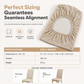 📢📢1 acheté， 1 offert !! ⏰ Housse de chaise gaufrée – Ultra‑élastique & relooking express ✨