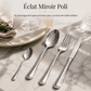 🍴 50% DE RÉDUCTION! ✨ Couverts 4 pièces inox – Finition miroir & lame micro‑dentelée ✨