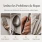 🍴 50% DE RÉDUCTION! ✨ Couverts 4 pièces inox – Finition miroir & lame micro‑dentelée ✨
