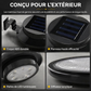 🌤️🏡 Lampe Solaire LED pour Gouttière et Mur Extérieur – Sans Câblage, Compacte et Disponible en Deux Ambiances