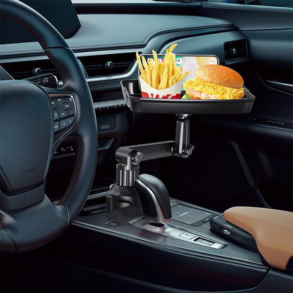 📢📢50% DE RÉDUCTION !! ⏰ Plateau Repas Rotatif 360° pour Voiture avec Support Téléphone