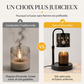 Lampe chauffe-bougie à flocons de neige style rétro