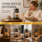 Lampe chauffe-bougie à flocons de neige style rétro