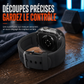 Bracelet de montre connectée intégré avec étui de protection, bracelet de sport translucide à blocs de couleurs pour montres de 40 mm, 41 mm, 42 mm, 44 mm, 45 mm, 46 mm et 49 mm