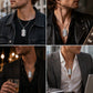 🛡️ PROMO FLASH : 50% DE RÉDUCTION ! Pendentif de Protection pour Homme en Acier Inoxydable – Design Vintage Inspiré, Finition Polie Résistante & Chaîne 60 cm for un Look Streetwear Affirmé et Durable ✨📿