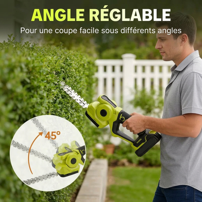 Taille-haie sans fil et cisaille à gazon 2-en-1