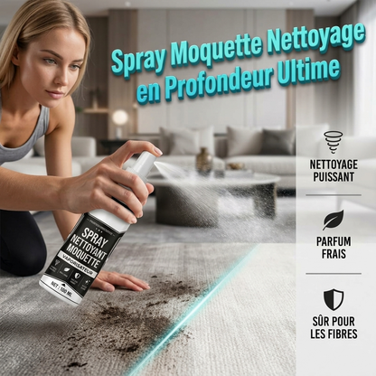 Spray nettoyant pour tapis à nettoyage en profondeur