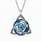 50% de Réduction – Collier Pendentif Pierre de Naissance, Nœud Celtique