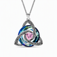 50% de Réduction – Collier Pendentif Pierre de Naissance, Nœud Celtique