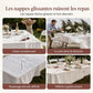 Housse de table extensible ajustée de Noël pour tables rectangulaires