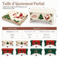 Housse de table extensible ajustée de Noël pour tables rectangulaires