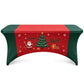 Housse de table extensible ajustée de Noël pour tables rectangulaires
