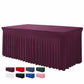 ✨🥂 Housse de Table Plissée pour Événements – Spandex Extensible 2-en-1, Infroissable et Drapé Parfait