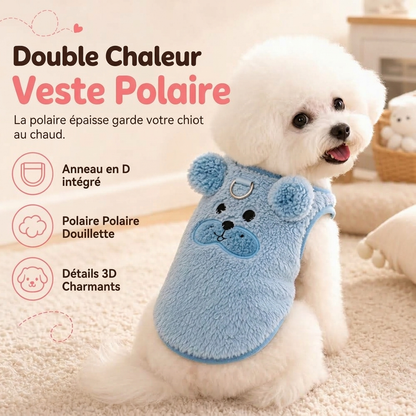 🐶🧥 PROMO FLASH : 50% DE RÉDUCTION ! Gilet Chaud en Polaire Double Face pour Chien et Chat – Anneau de Laisse Intégré & Coupe Sans Manches for un Confort Thermique Optimal à la Maison comme en Extérieur ✨