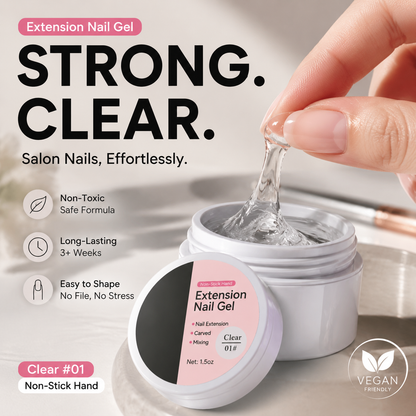 🔥-50% Gel de renforcement ongles 💅Pour extensions, ne coule pas, application simple