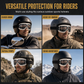 📢📢-50 % !! ⏰ Lunettes de moto rétro coupe-vent pour casque cruiser et moto tout-terrain