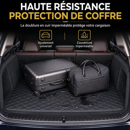 📢📢 50 % de réduction !! ⏰ Tapis de coffre universel en cuir PVC pour berlines et SUV, facile à nettoyer, 100 x 70 cm