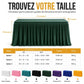 ✨🥂 Housse de Table Plissée pour Événements – Spandex Extensible 2-en-1, Infroissable et Drapé Parfait