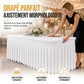 ✨🥂 Housse de Table Plissée pour Événements – Spandex Extensible 2-en-1, Infroissable et Drapé Parfait