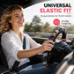 🚗🌿 Couvre-Volant Universel 38 cm en Soie Glacée Sans Anneau | Respirant Anti-Transpiration, Ultra-Léger & Confort 4 Saisons