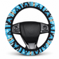 🚗🌿 Couvre-Volant Universel 38 cm en Soie Glacée Sans Anneau | Respirant Anti-Transpiration, Ultra-Léger & Confort 4 Saisons