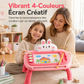 🎨 Tableau de Dessin Magnétique pour Enfants : Écran 4 Couleurs, Sans Désordre, Convertible, Attache Sécurisée