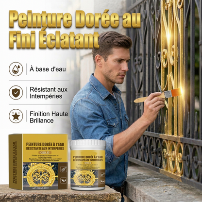 🥳PROMOTION EXCEPTIONNELLE 2026🥳💞PLUS DE 50 000 VENTES !🏠✨ -50% ! Peinture dorée résistante aux intempéries – formulation à base d’eau, éclat intense. Sans danger pour le métal, le bois et la pierre. Tenue garantie par tous les temps ! 🖌️💛