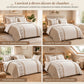 50% de Réduction – Parure de Lit 3 Pièces Velours Polaire Housse Couette Hiver
