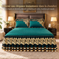 ❄️ Offre spéciale hivernale anticipée 🎀 | Drap-housse élastique en velours avec bordure en dentelle et construction antidérapante – doux, hypoallergénique, idéal pour la saison froide 🛏️✨