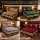 ❄️ Offre spéciale hivernale anticipée 🎀 | Drap-housse élastique en velours avec bordure en dentelle et construction antidérapante – doux, hypoallergénique, idéal pour la saison froide 🛏️✨