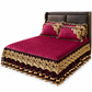 ❄️ Offre spéciale hivernale anticipée 🎀 | Drap-housse élastique en velours avec bordure en dentelle et construction antidérapante – doux, hypoallergénique, idéal pour la saison froide 🛏️✨